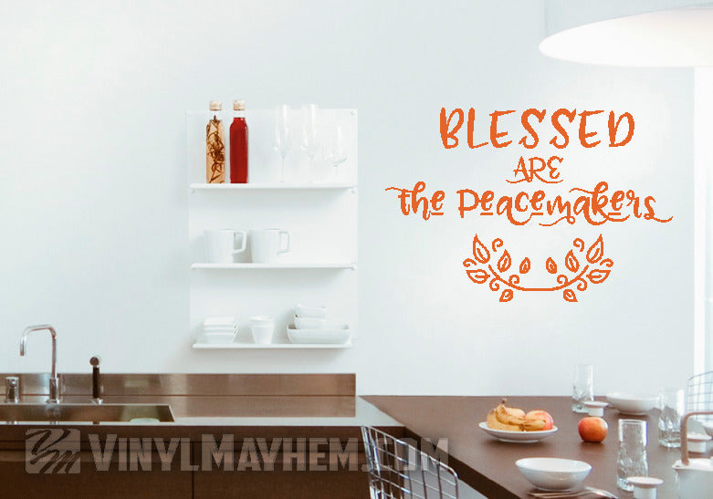 Blessed Are The Peacemakers vinyl stickers