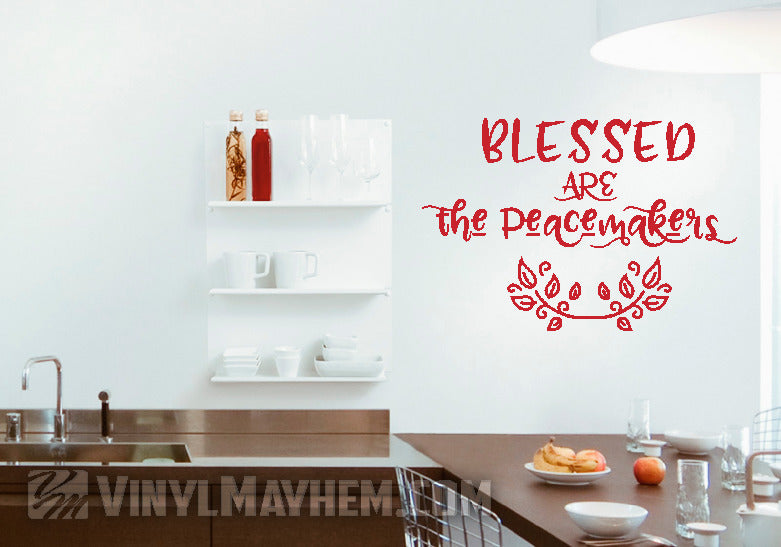 Blessed Are The Peacemakers vinyl stickers