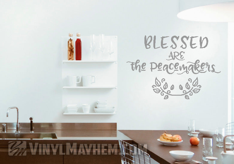 Blessed Are The Peacemakers custom vinyl sticker