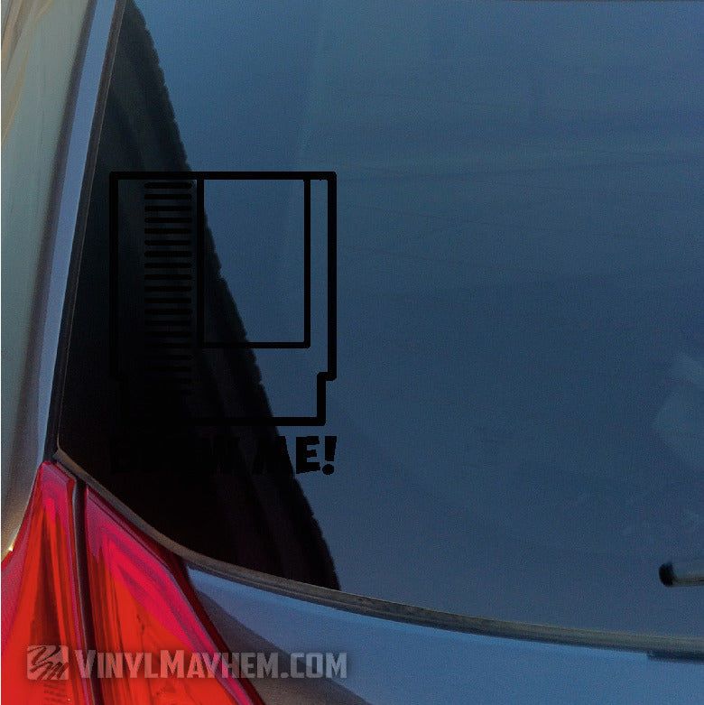 Blow Me game cartridge vinyl sticker