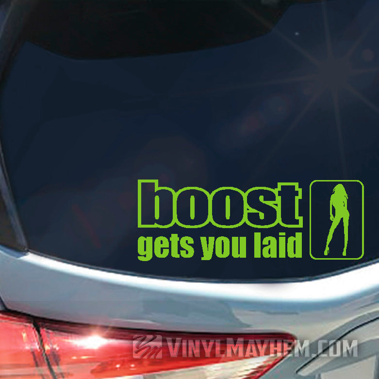 Boost Gets You Laid vinyl stickers online