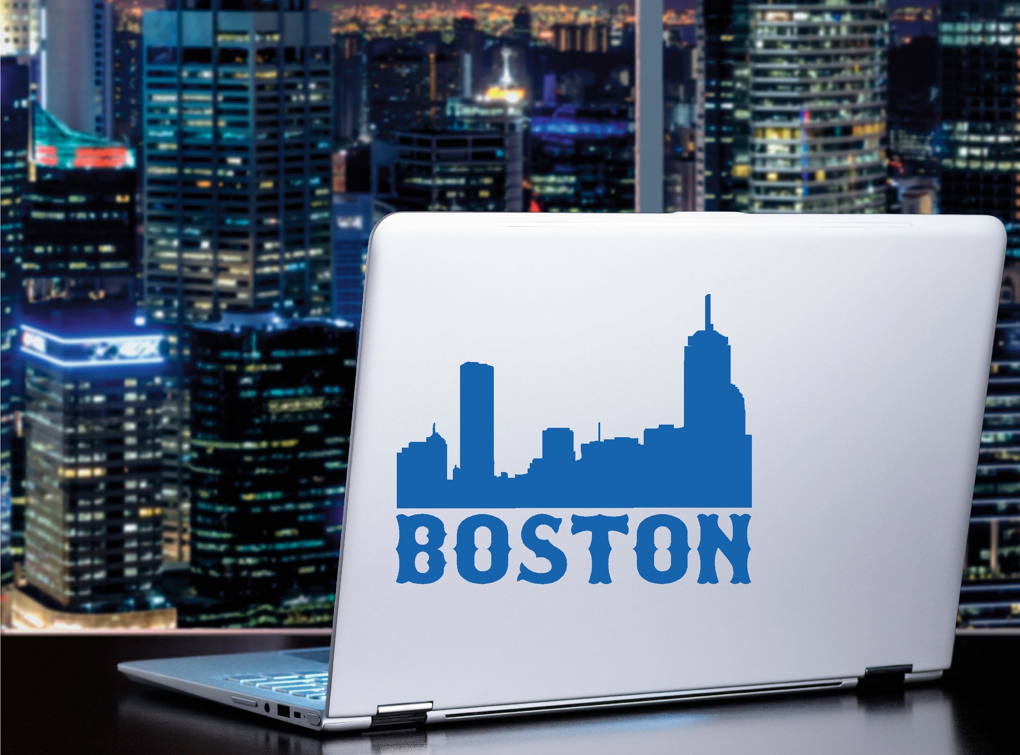 Boston cityscape vinyl sticker