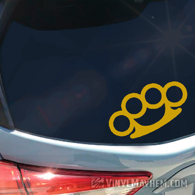 Brass Knuckles vinyl sticker