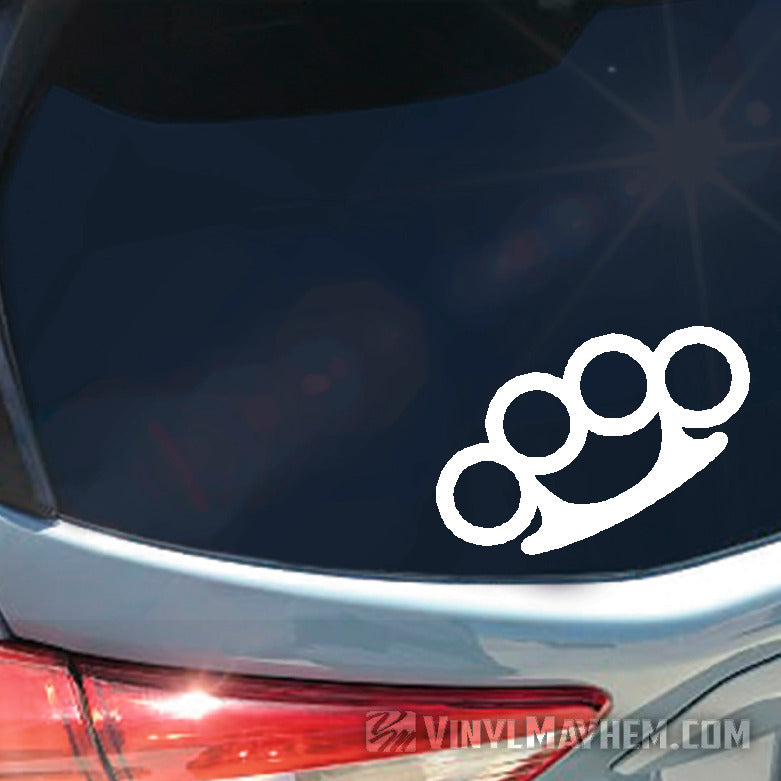 Brass Knuckles vinyl sticker