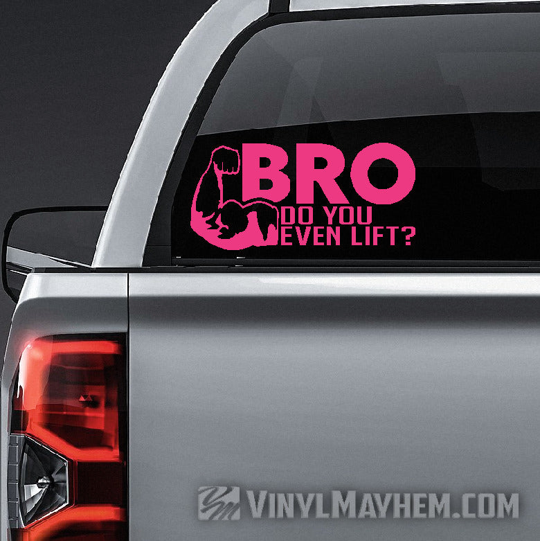 shop BRO Do you even lift vinyl sticker