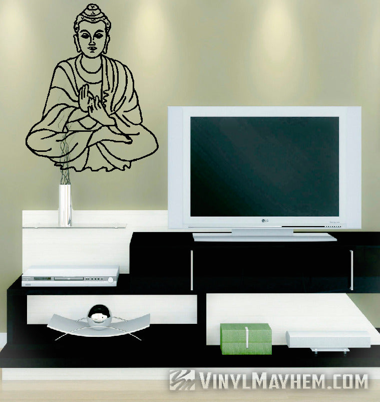 Buddha seated vinyl stickers online