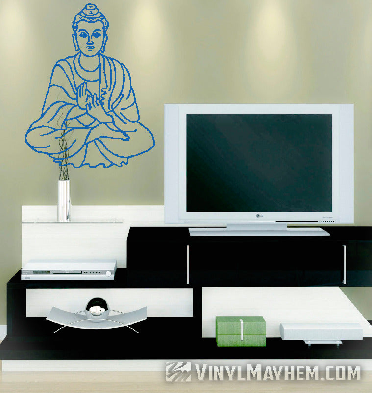 Buddha seated vinyl stickers online
