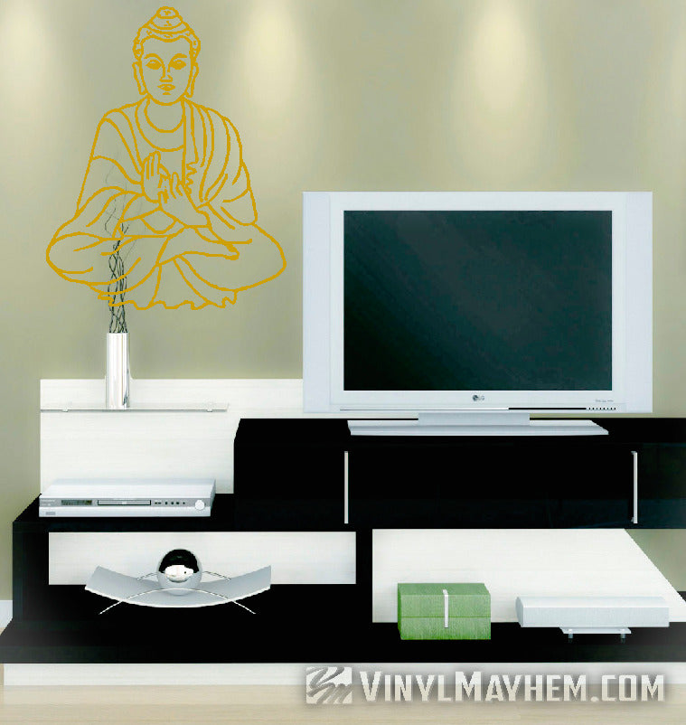 shop Buddha seated vinyl stickers