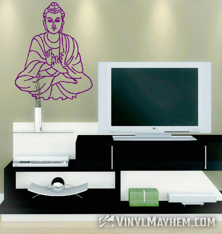 Buddha seated vinyl stickers online