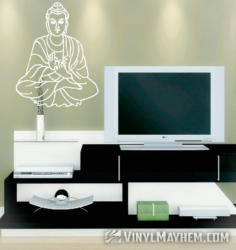 Buddha seated vinyl stickers online