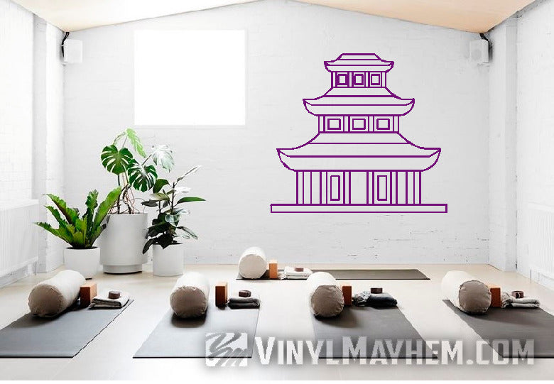 Buddha Temple vinyl sticker