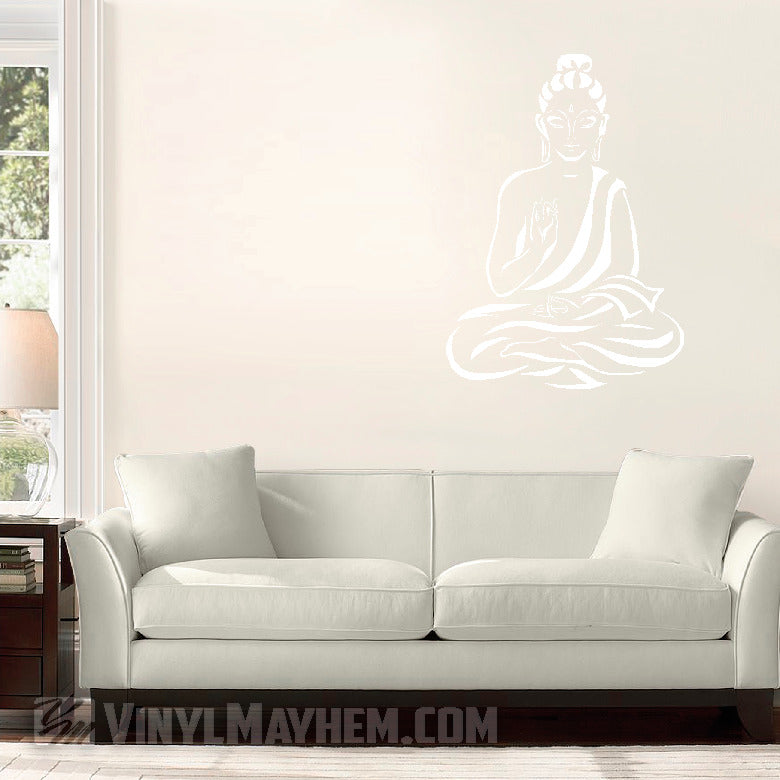 Buddha with robe off shoulder vinyl stickers online
