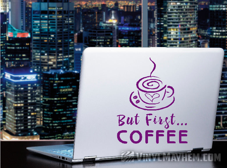 But First Coffee vinyl stickers online