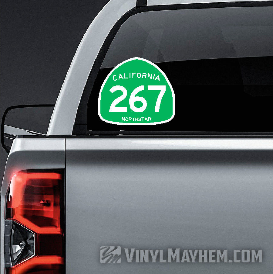 California Route 267 Northstar state highway sticker