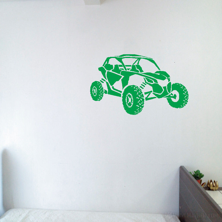 Cam Am side by side silhouette vinyl sticker