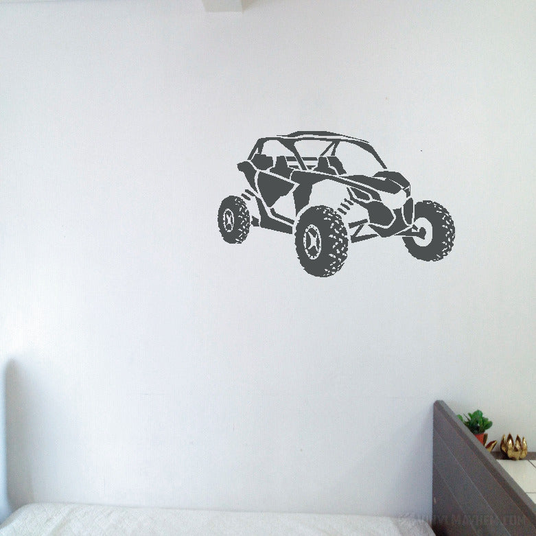 Cam Am side by side silhouette vinyl sticker