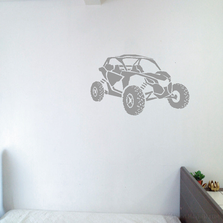 Cam Am side by side silhouette vinyl sticker