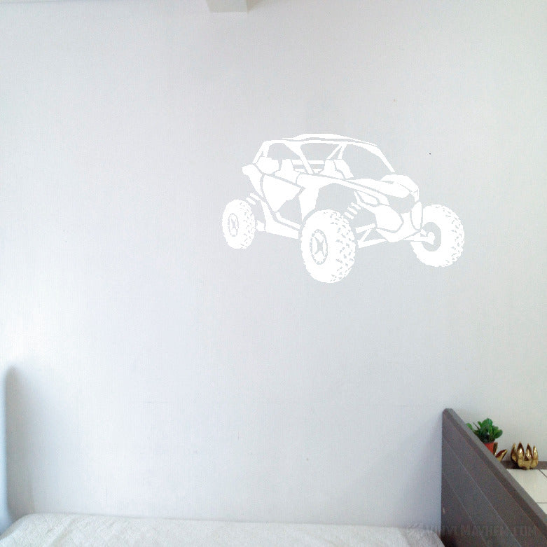 Cam Am side by side silhouette vinyl sticker