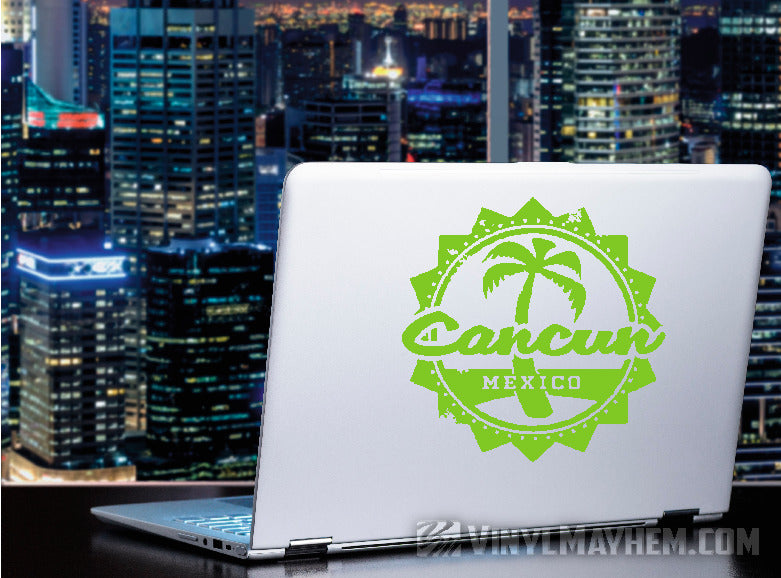 buy online Cancun Mexico palm tree vinyl stickers