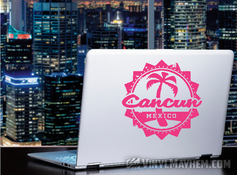 Cancun Mexico palm tree vinyl stickers online
