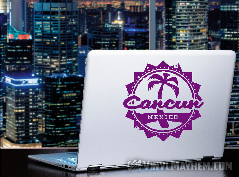 buy Cancun Mexico palm tree vinyl stickers
