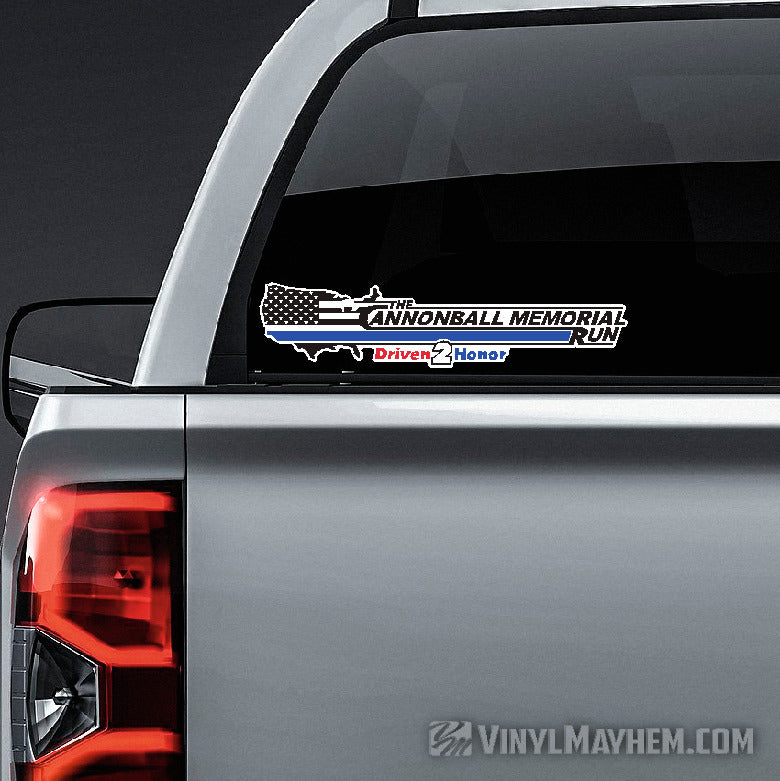 Cannonball Memorial Run sticker