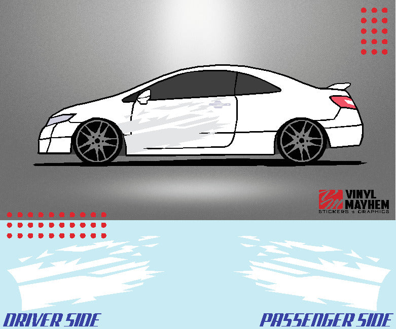 Celica style vinyl graphic kit