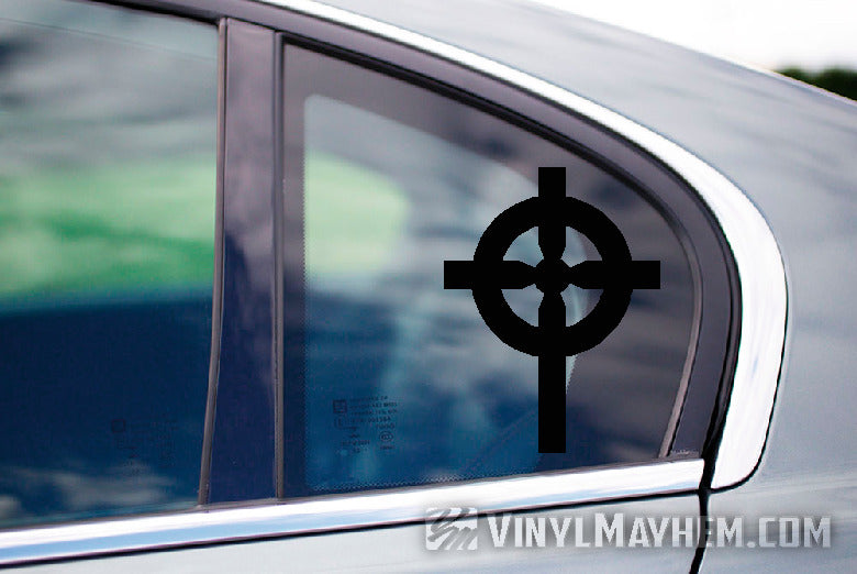 Celtic Cross vinyl sticker