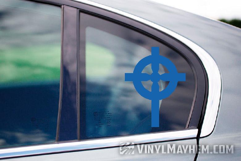 Celtic Cross vinyl sticker