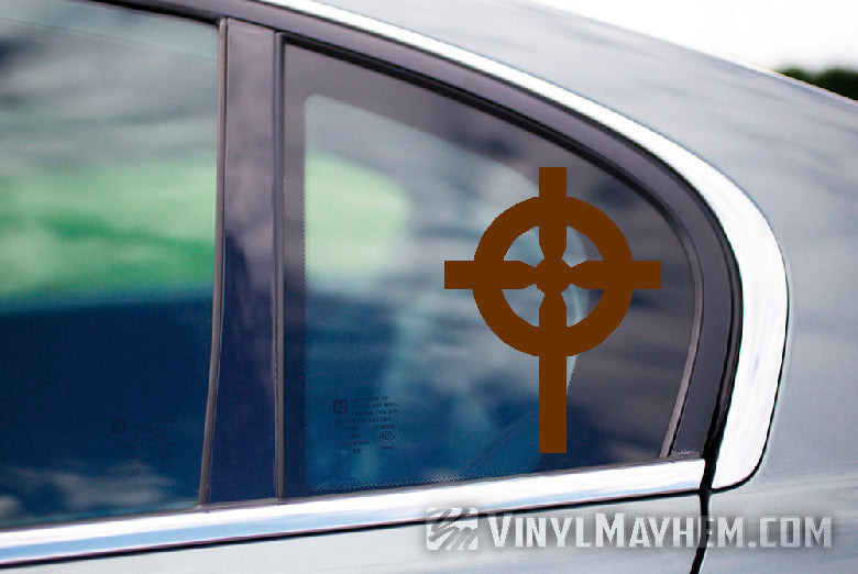 Celtic Cross vinyl sticker