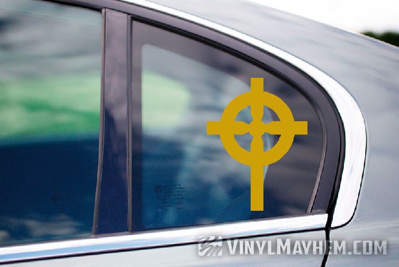 Gold Cross Stickers, metallic