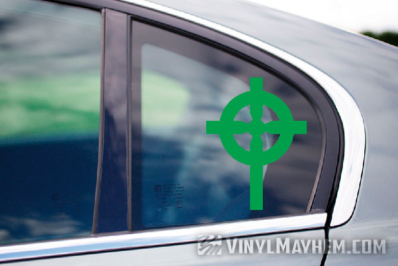 Celtic Cross vinyl sticker