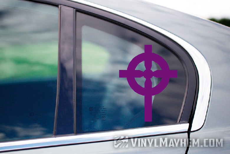 Celtic Cross vinyl sticker