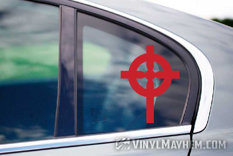 Celtic Cross vinyl sticker