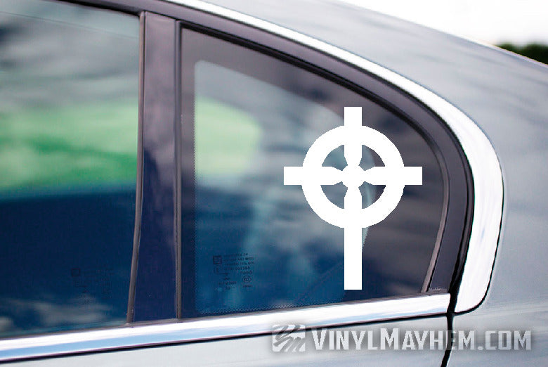 Celtic Cross vinyl sticker