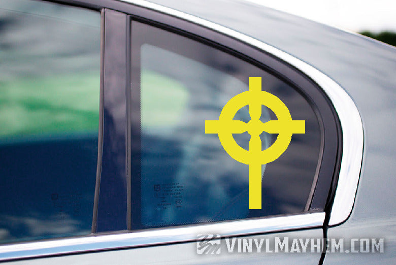 Celtic Cross vinyl sticker