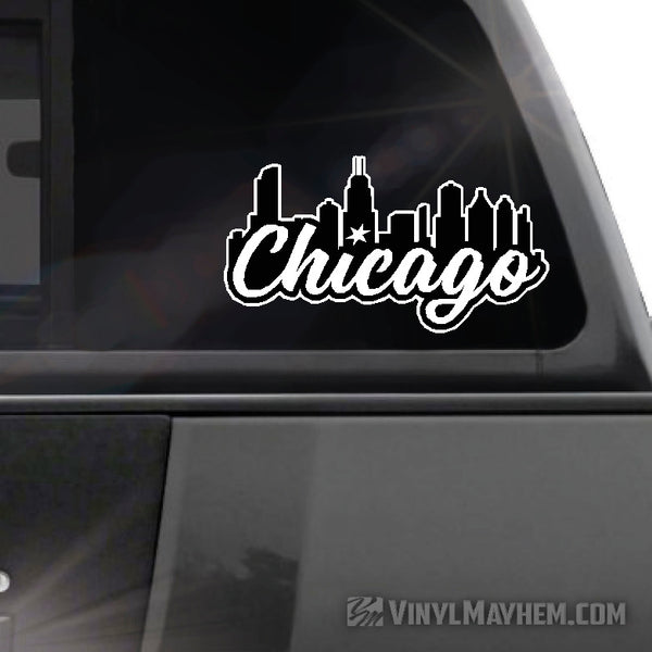 Chicago city skyline sticker | Vinyl Mayhem