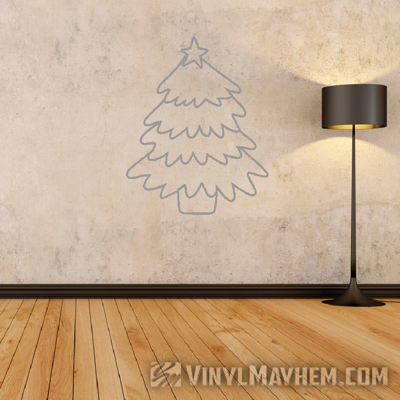 shop Christmas Tree wire-frame vinyl stickers