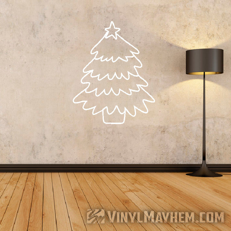 Shop online Christmas Tree wire-frame vinyl sticker