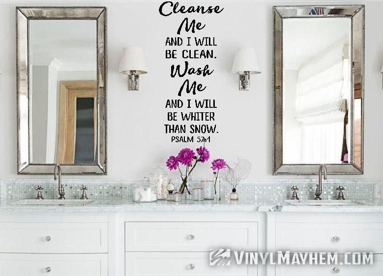 Wash me and I will be whiter than snow vinyl sticker