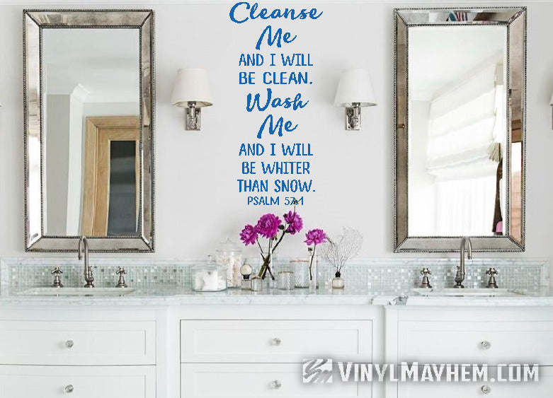 Wash me and I will be whiter than snow vinyl sticker