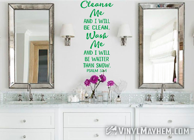 Wash me and I will be whiter than snow vinyl sticker online