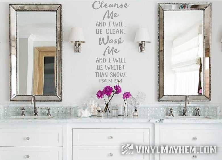 online Wash me and I will be whiter than snow vinyl sticker