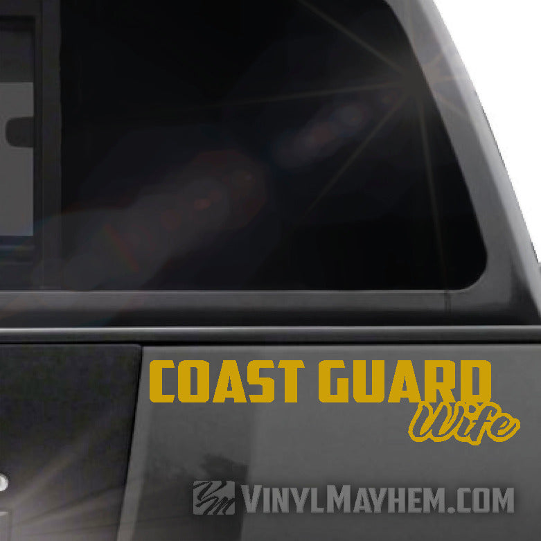 Coast Guard Wife vinyl stickers online