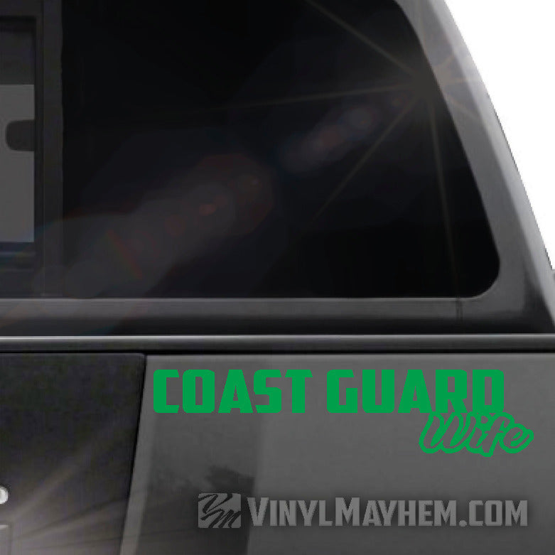 online Coast Guard Wife vinyl sticker