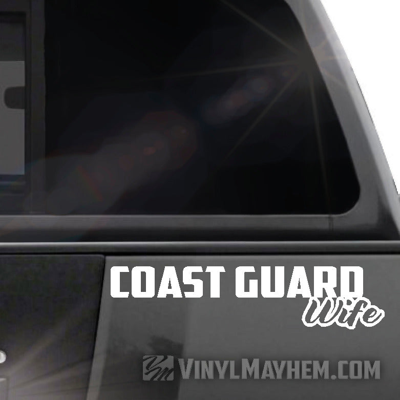 Coast Guard Wife vinyl sticker