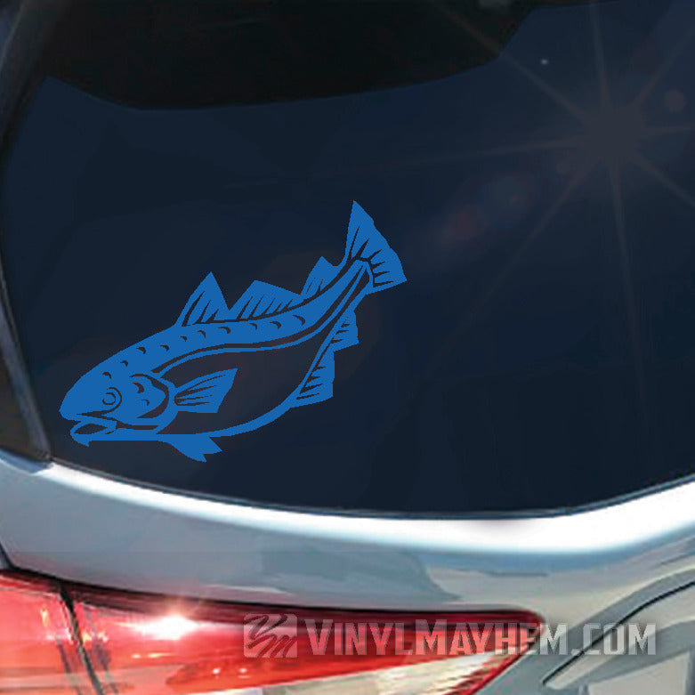 Cod fish vinyl sticker online