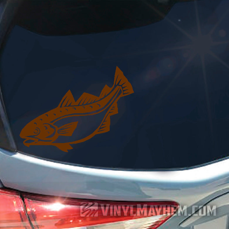 Cod fish vinyl stickers online