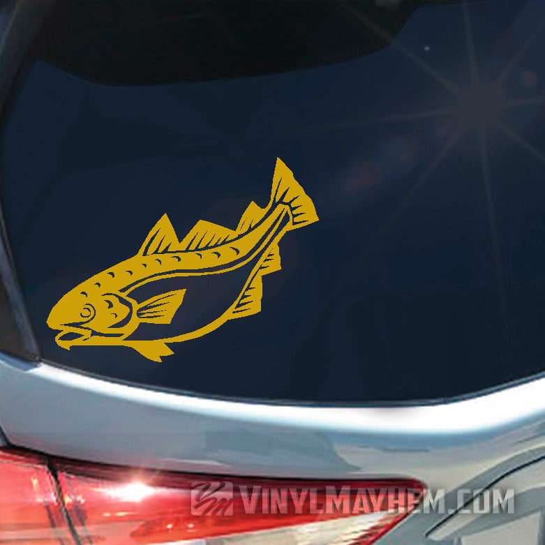 Cod fish vinyl stickers online in CA