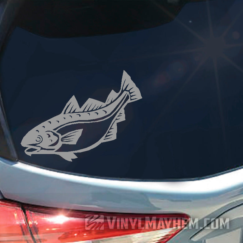 Cod fish vinyl sticker